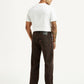 Men's Tinted 555 Brown Relaxed Straight Fit Mid Rise Jeans - Back View