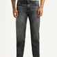 Men's 555 Charcoal Grey Loose Fit Mid Rise Jeans - Front View