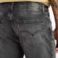 Men's 555 Charcoal Grey Loose Fit Mid Rise Jeans - Detail View