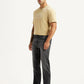 Men's 555 Charcoal Grey Loose Fit Mid Rise Jeans - Side View