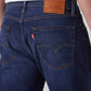 Men's 555 Dark Blue Relaxed Straight Fit Mid Rise Linen Jeans - Detail View