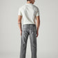 Men's 555 Grey Relaxed Straight Fit Mid Rise Jeans - Back View