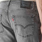 Men's 555 Grey Relaxed Straight Fit Mid Rise Jeans - Detail View