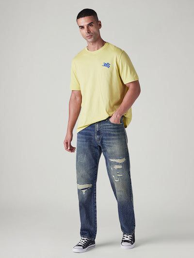 levi's Men's 555 Indigo Relaxed Straight Fit Mid Rise Jeans-picture-21