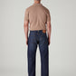 Men's 555 Dark Indigo Relaxed Straight Fit Mid Rise Selvedge Jeans - Back View