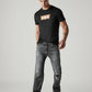 Men's 555 Charcoal Grey Relaxed Straight Fit Mid Rise Jeans - Styleshot View