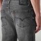 Men's 555 Charcoal Grey Relaxed Straight Fit Mid Rise Jeans - 20 View