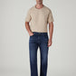 Men's 555 Dark Indigo Relaxed Straight Fit Mid Rise Jeans - Front View