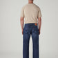 Men's 555 Dark Indigo Relaxed Straight Fit Mid Rise Jeans - Back View