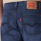 Men's 555 Dark Indigo Relaxed Straight Fit Mid Rise Jeans - Detail View