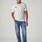 Men's 555 Blue Relaxed Straight Fit Mid Rise Performance Jeans - Styleshot View