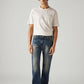 Men's 511 Blue Slim Fit Mid Rise Jeans - Front View