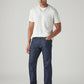 Men's 555 Dark Indigo Relaxed Straight Fit Mid Rise Jeans - Styleshot View
