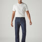 Men's 555 Dark Indigo Relaxed Straight Fit Mid Rise Jeans - Front View
