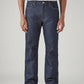 Men's 555 Dark Indigo Relaxed Straight Fit Mid Rise Jeans - Front View