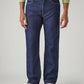 Men's 555 Dark Indigo Relaxed Straight Fit Mid Rise Jeans - Front View