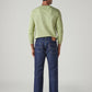 Men's 555 Dark Indigo Relaxed Straight Fit Mid Rise Jeans - Back View