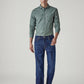 Men's 555 Blue Relaxed Straight Fit Mid Rise Jeans - Front View