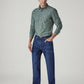 Men's 555 Blue Relaxed Straight Fit Mid Rise Jeans - Side View