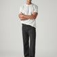 Men's 555 Black Relaxed Straight Fit Mid Rise Jeans - Styleshot View