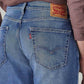 Men's 555 Blue Relaxed Straight Fit Mid Rise Jeans - 20 View