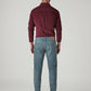 Men's 555 Blue Relaxed Straight Fit Mid Rise Overdyed Jeans - Back View