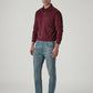 Men's 555 Blue Relaxed Straight Fit Mid Rise Overdyed Jeans - Side View