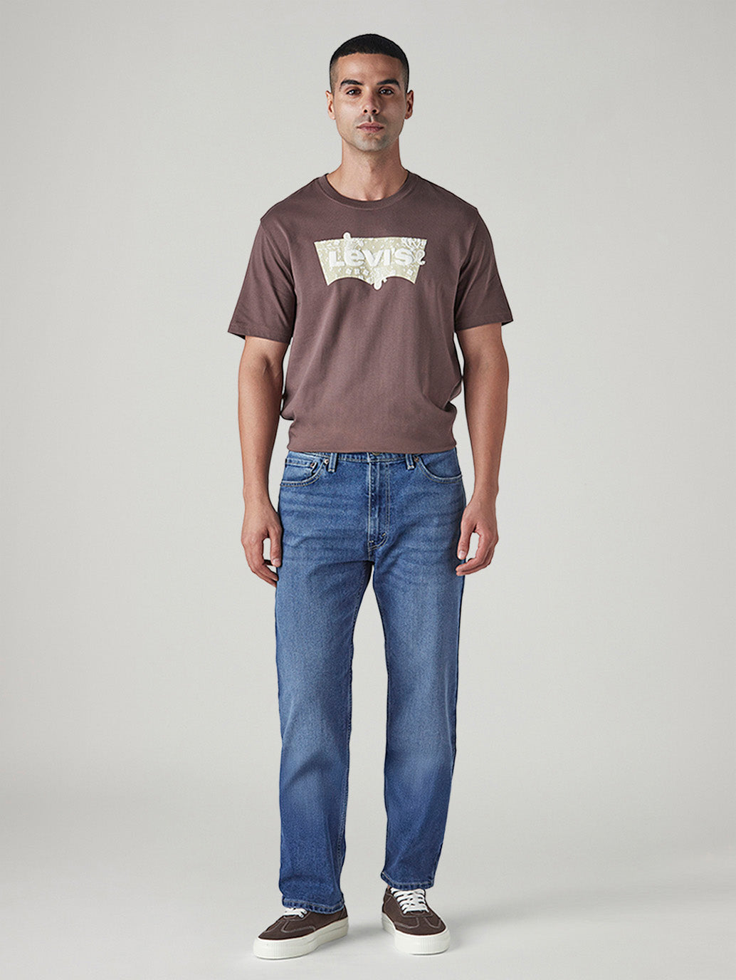 Men's 511 Blue Slim Fit Mid Rise Tinted Jeans - Front View