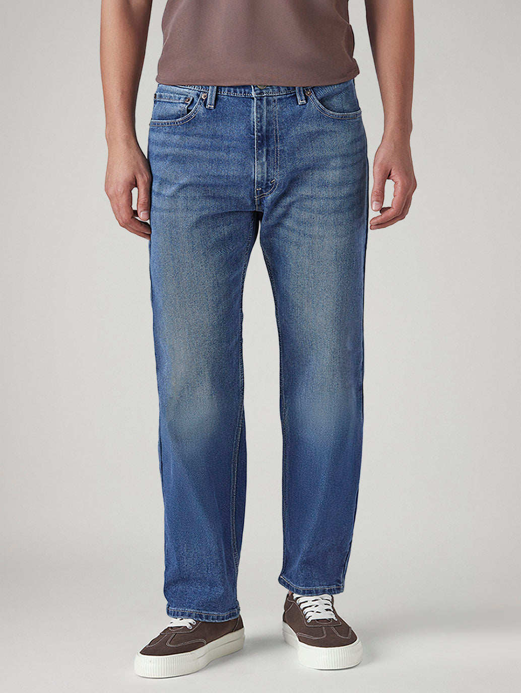 Men's 511 Blue Slim Fit Mid Rise Tinted Jeans - Front View