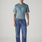 Men's 555 Blue Relaxed Straight Fit Mid Rise Selvedge Jeans - 20 View