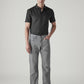 Men's 555 Light-Grey Relaxed Straight Fit Mid Rise Jeans - Front View
