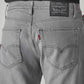 Men's 555 Light-Grey Relaxed Straight Fit Mid Rise Jeans - Detail View