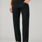 Men's 505 Black Straight Fit Mid Rise Jeans - Front View