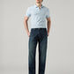 Men's 505 Blue Straight Fit Mid Rise Tinted Jeans - Styleshot View