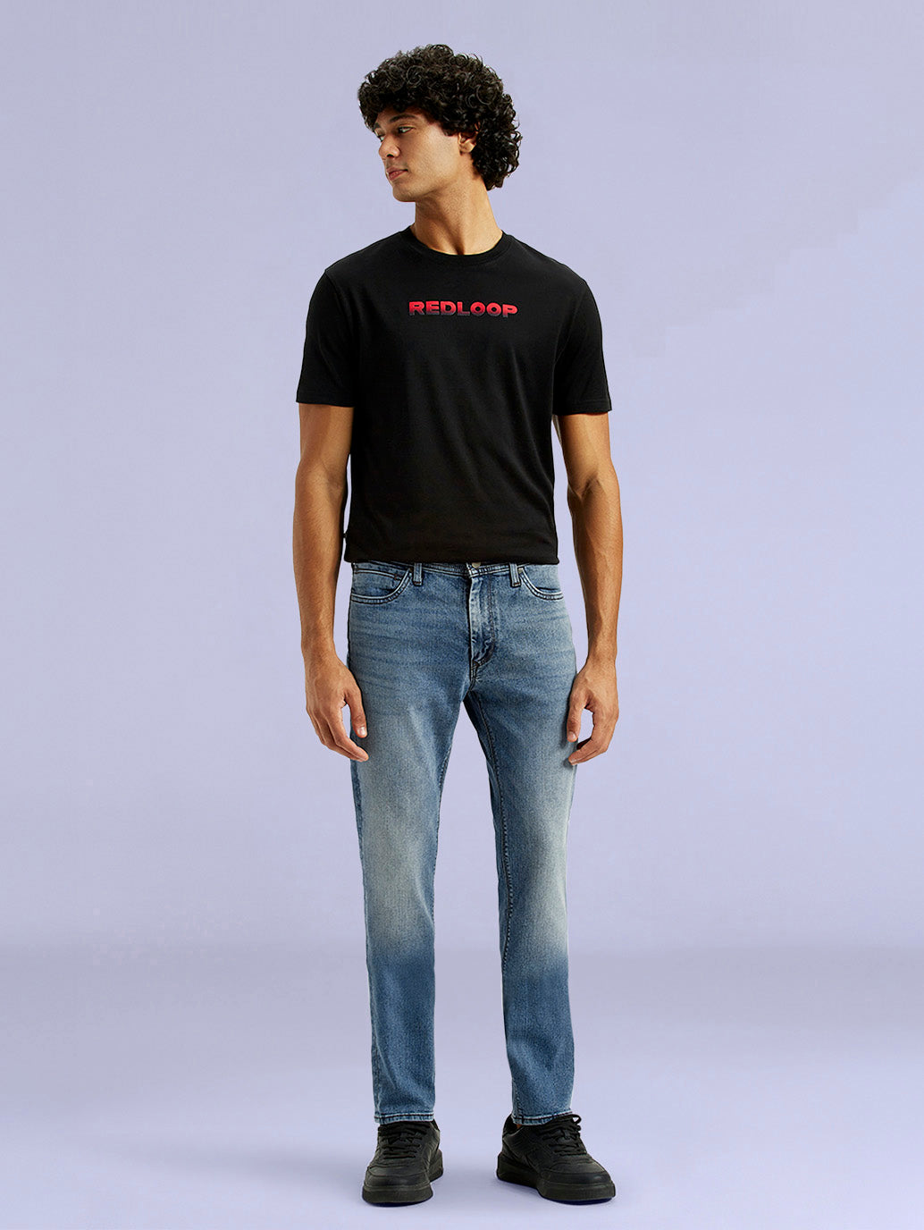 Men's Redloop 511 Indigo Slim Fit Mid Rise Jeans - 25584b26-0bdc-4d85-a01a-f9a5716725ea View