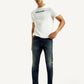 Men's Redloop 511 Dark Indigo Slim Fit Mid Rise Selvedge Jeans - Styleshot View