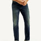 Men's Redloop 511 Dark Indigo Slim Fit Mid Rise Selvedge Jeans - Front View