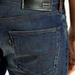 Men's Redloop 511 Dark Indigo Slim Fit Mid Rise Selvedge Jeans - Detail View