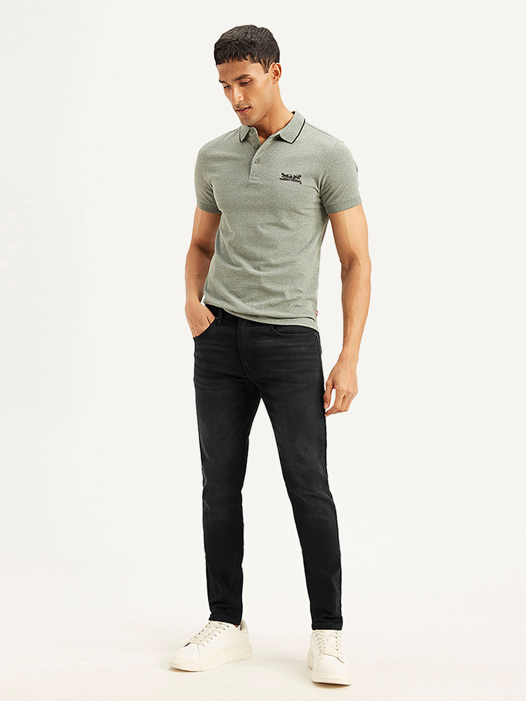 Men's 512 Black Slim Tapered Fit Mid Rise Jeans