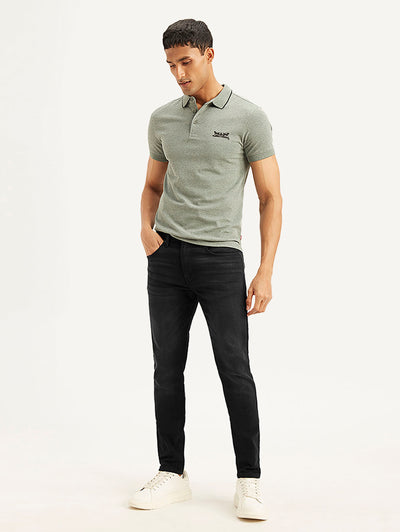 Men's 512 Black Slim Tapered Fit Mid Rise Jeans