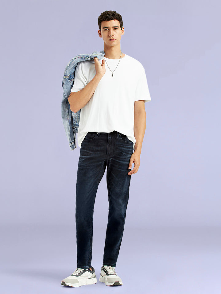 Men's Redloop 512 Dark Blue Slim Tapered Fit Mid Rise Jeans