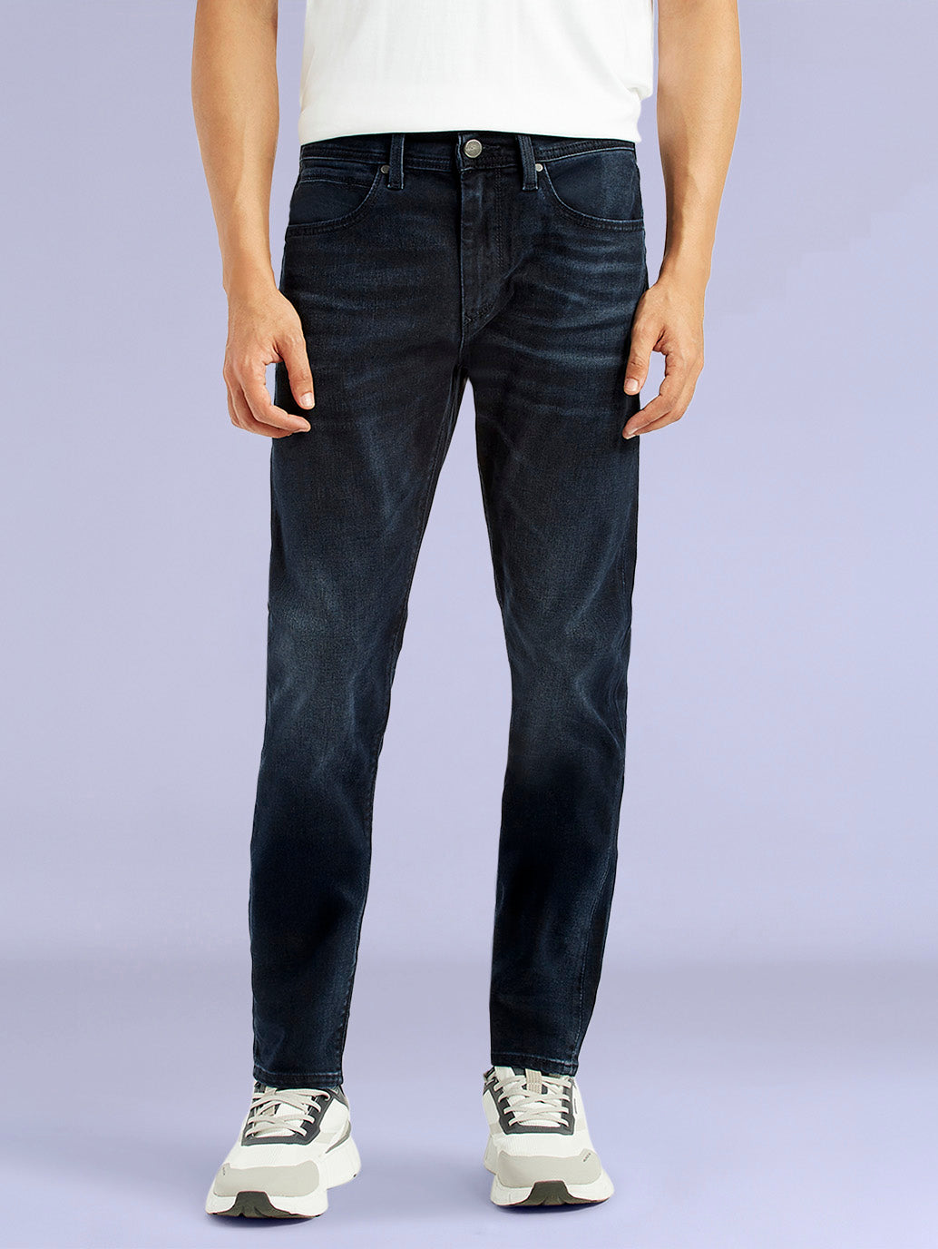 Men's Redloop 512 Dark Blue Slim Tapered Fit Mid Rise Jeans - b5b58281-b281-415d-9480-8d9521d704d8 View