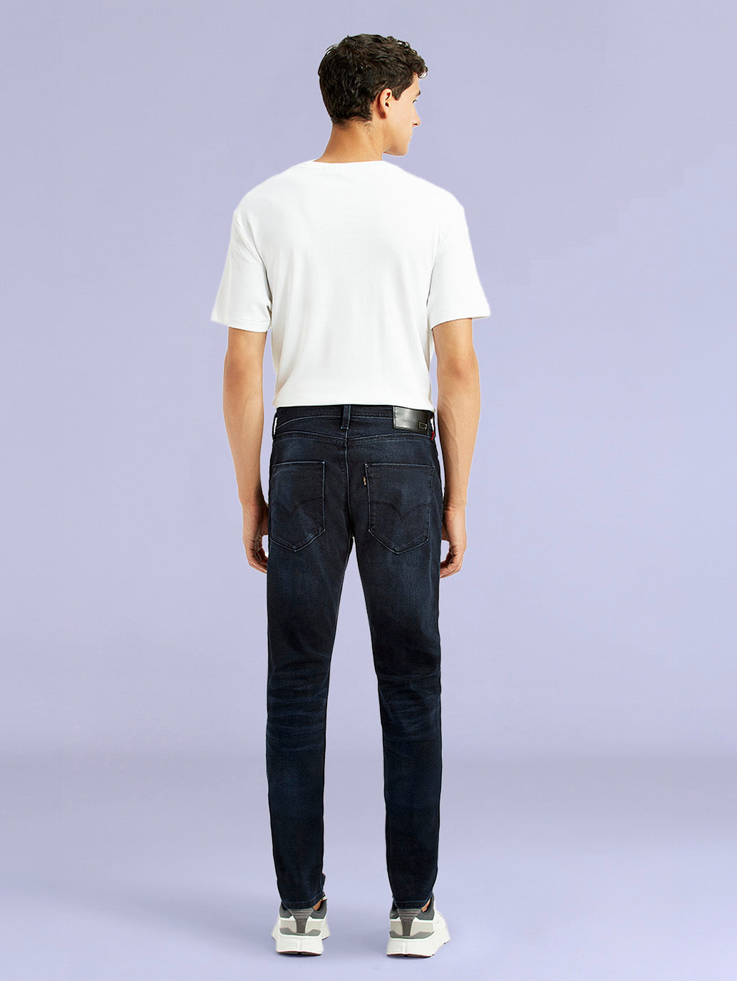 Men's Redloop 512 Dark Blue Slim Tapered Fit Mid Rise Jeans - a747a2a4-06ec-49db-8463-2017a823c8a0 View