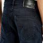 Men's Redloop 512 Dark Blue Slim Tapered Fit Mid Rise Jeans - Detail View