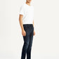 Men's Redloop 512 Dark Blue Slim Tapered Fit Mid Rise Jeans - Side View