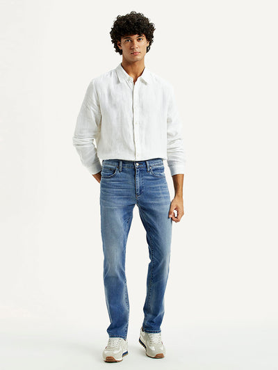 levi's Men's Redloop 511 Indigo Slim Fit Mid Rise Jeans-picture-38