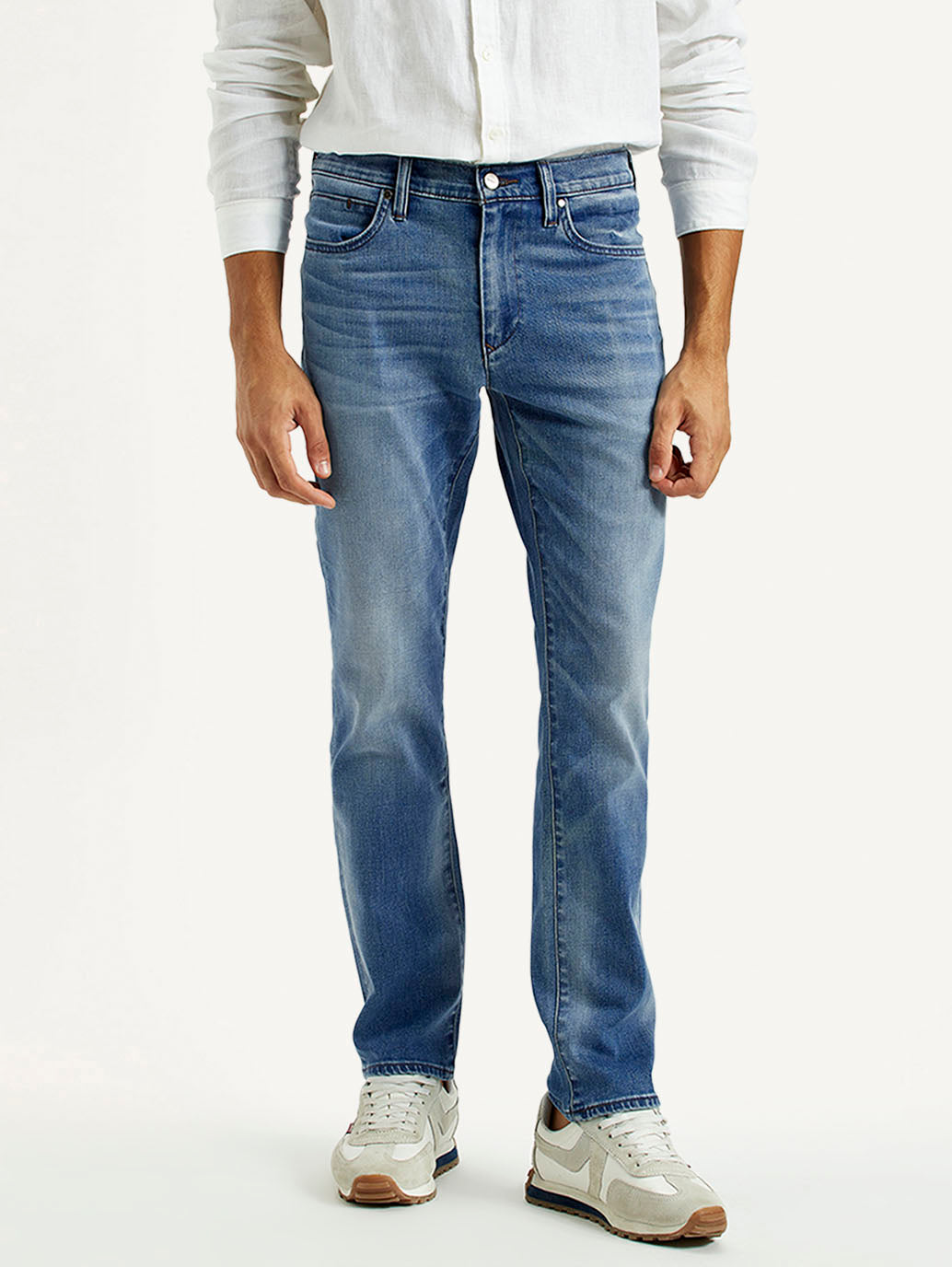 Men's Redloop 511 Indigo Slim Fit Mid Rise Jeans - Front View