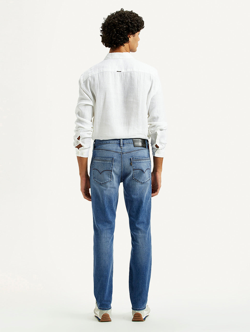 Men's Redloop 511 Indigo Slim Fit Mid Rise Jeans - Back View