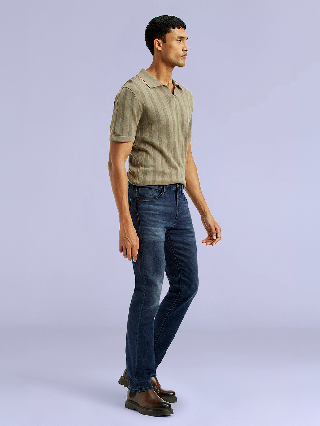 Men's Redloop 511 Dark Indigo Slim Fit Mid Rise Jeans - 73a6d756-8ef5-4a33-9d33-f45472e77769 View