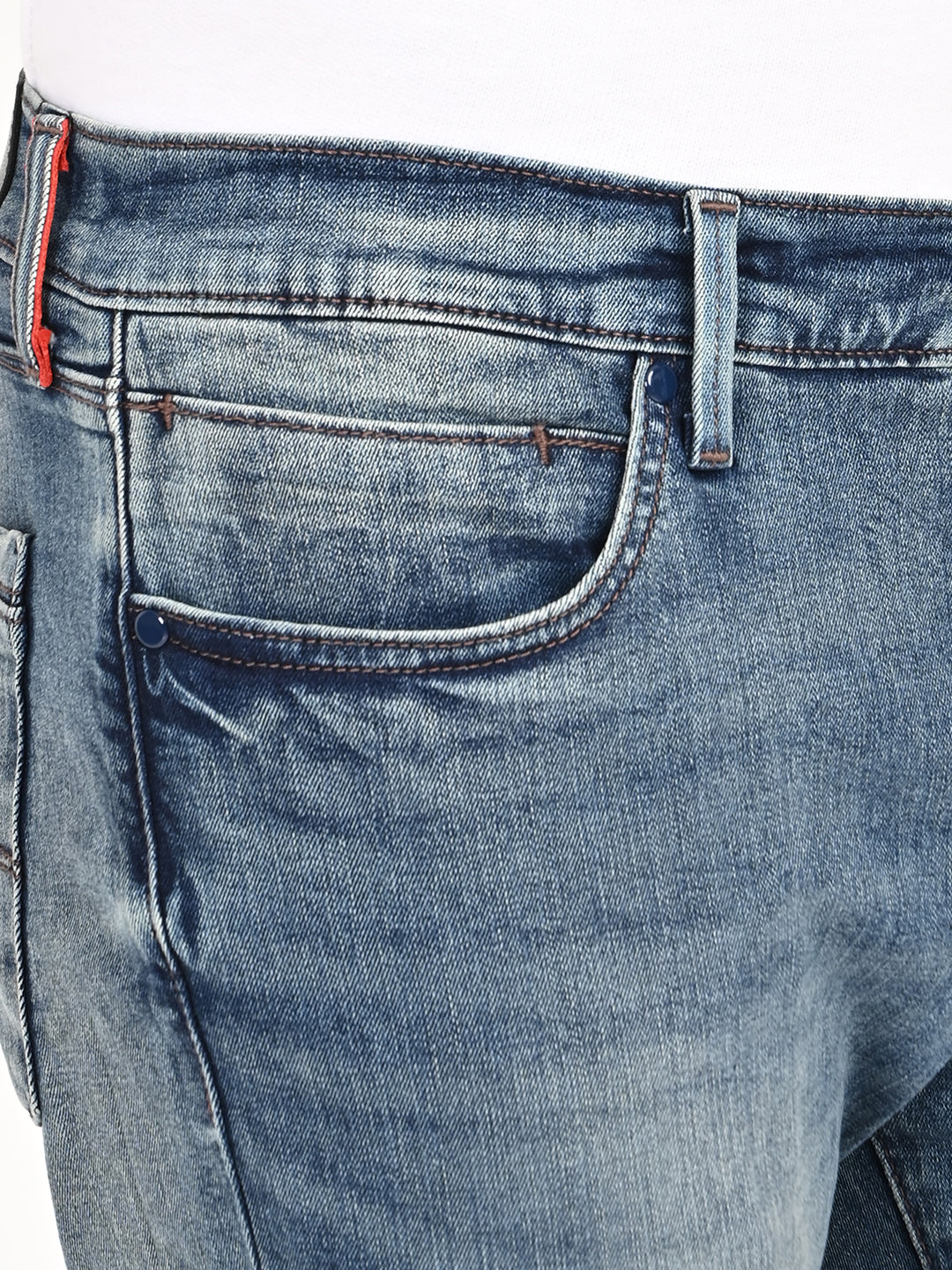 Men's Redloop 511 Blue Slim Fit Mid Rise Jeans - 20 View